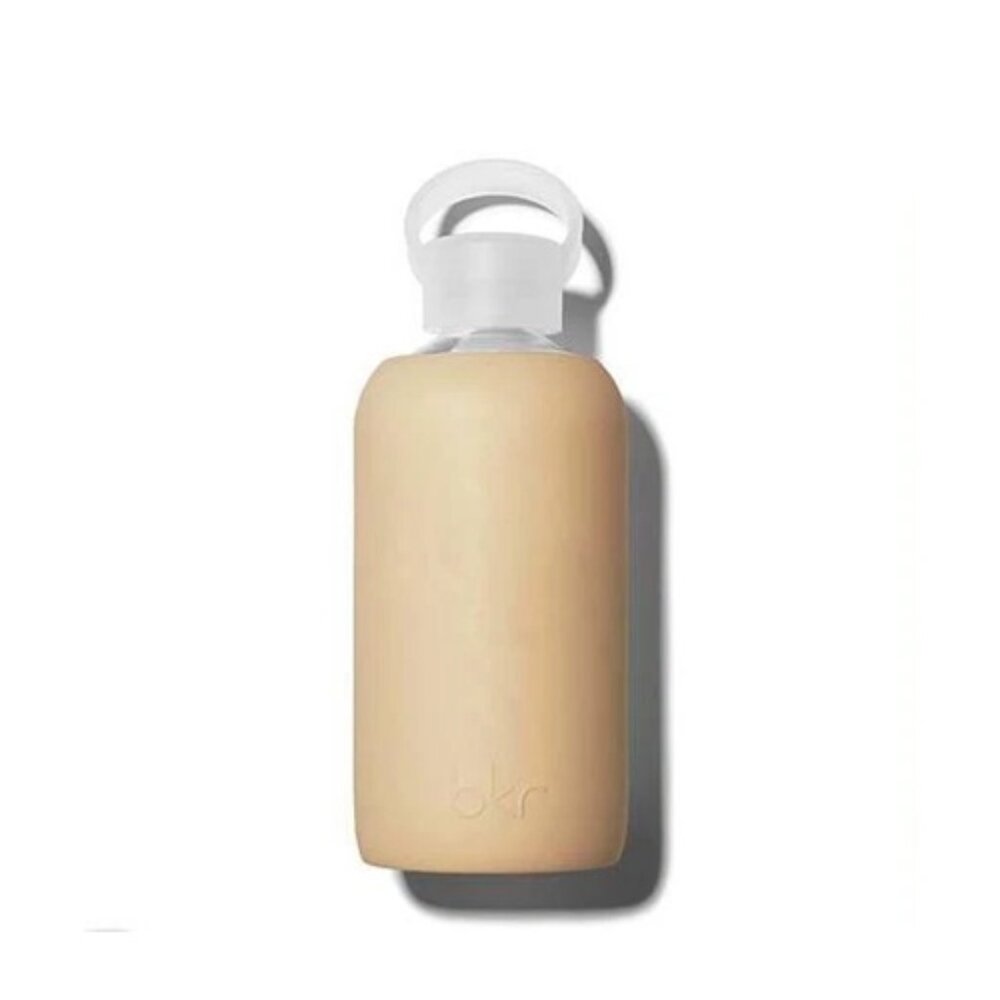 BKR Glass Water Bottle Malin (Opaque Camel) 16oz/500ml Tan/Beige/Brown